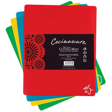 Cocinaware Cutting Mat Set, 4 pc