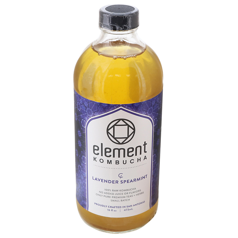 Calories in Element Lavender Spearmint Kombucha, 16 oz