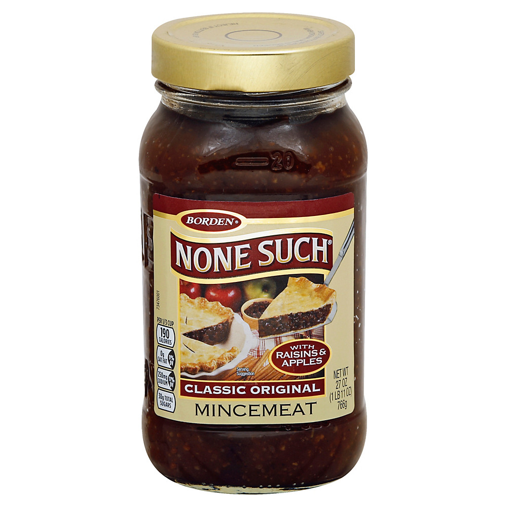 Calories in Borden None Such Classic Original Mincemeat with Rasins & Apples, 27 oz