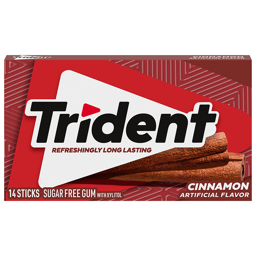 Calories in Trident Cinnamon Sugar Free Gum, 14 ct