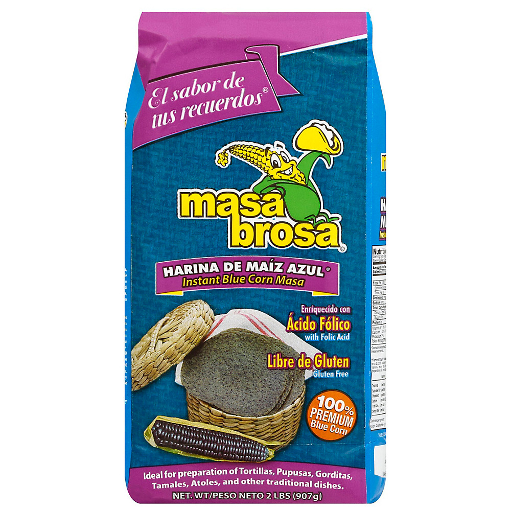 Calories in Masa Brosa Instant Blue Corn Masa, 2 lb