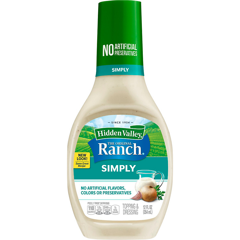 Calories in Hidden Valley Simply Ranch Classic Ranch Dressing, 12 oz