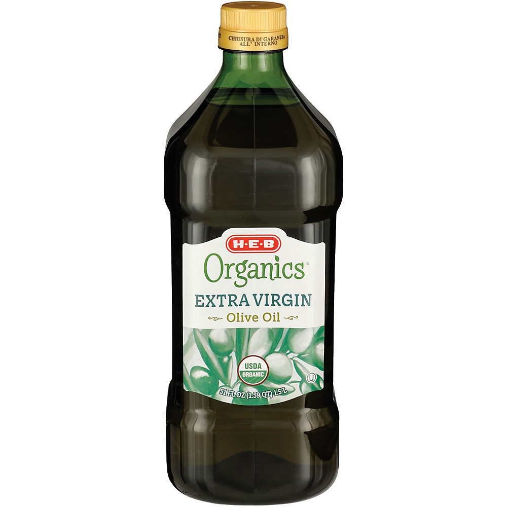 Calories in H-E-B Organics Extra Virgin Olive Oil, 51 oz