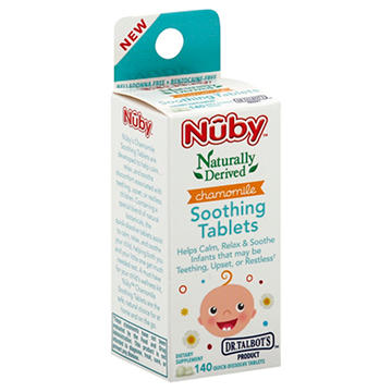 Nuby Chamomile Soothing Tablets, 140 ct