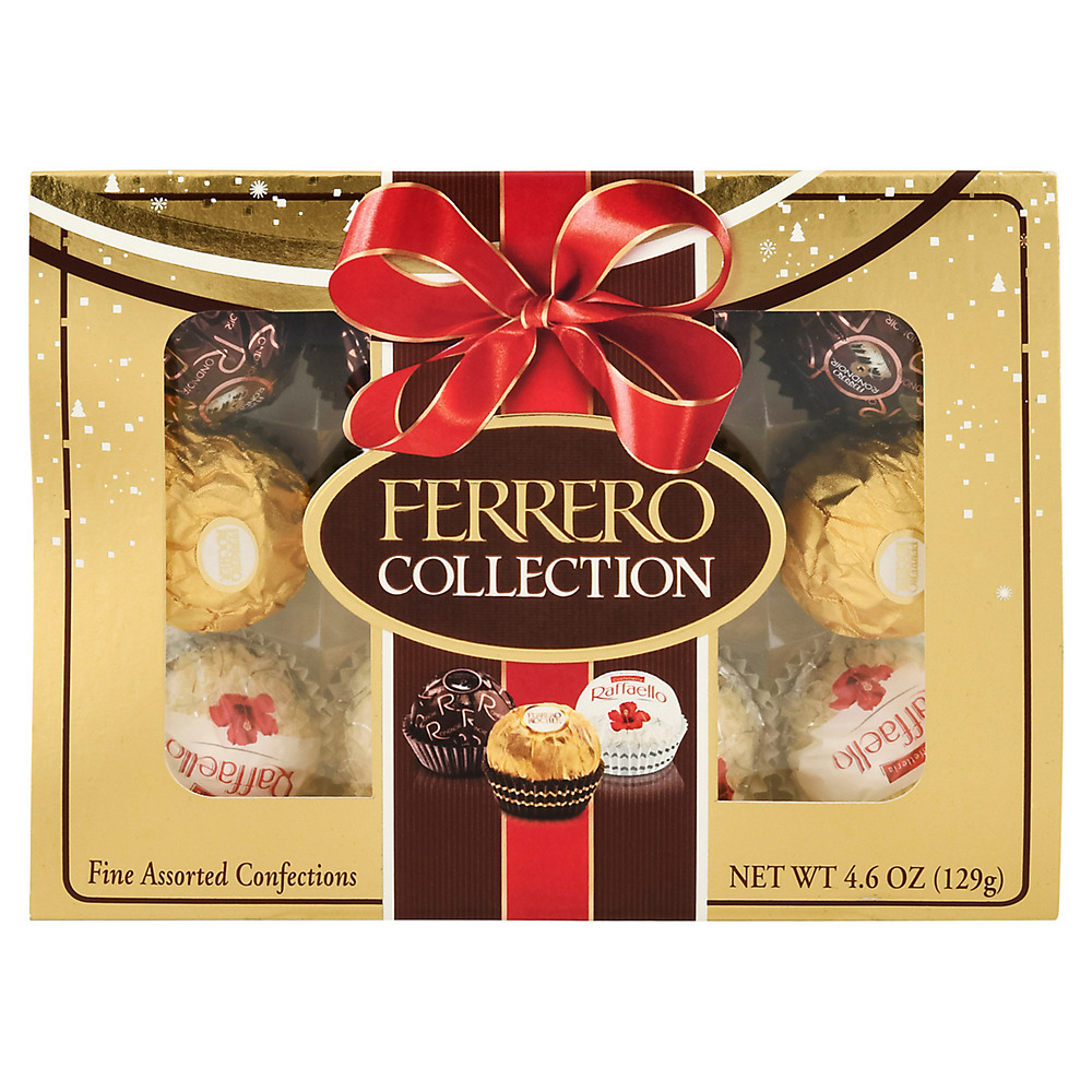 Calories in Ferrero Collection Fine Assorted Confections Holiday Gift Box, 4.6 oz