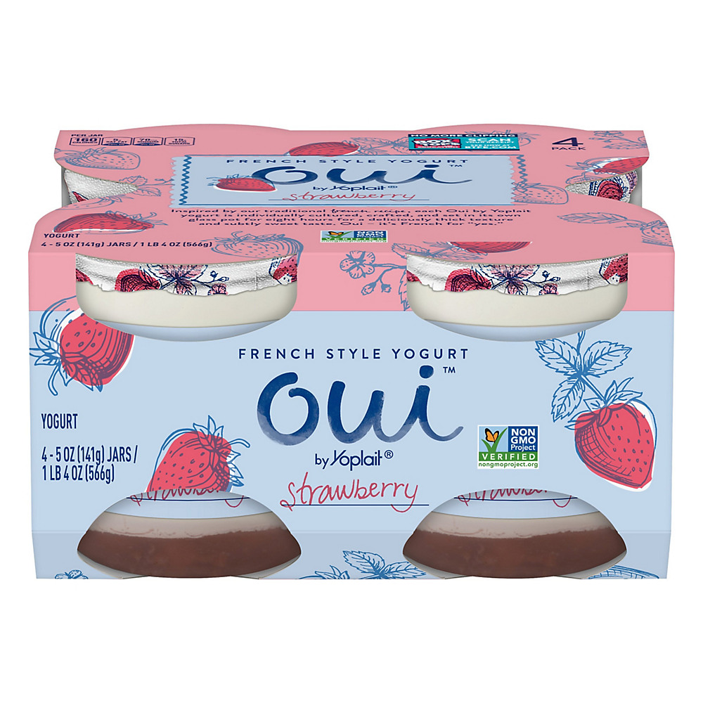 Calories in Yoplait Oui Strawberry French Style Yogurt, 4 ct