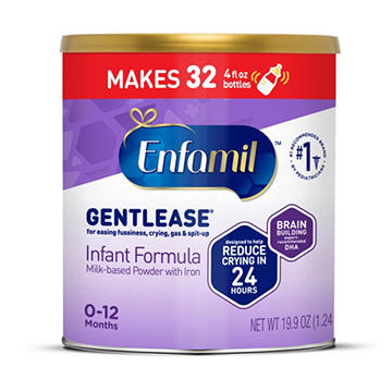 Enfamil Gentlease Easy to Digest Baby Formula for Easing Fussiness, Gas, Spit-up, 19.9 oz