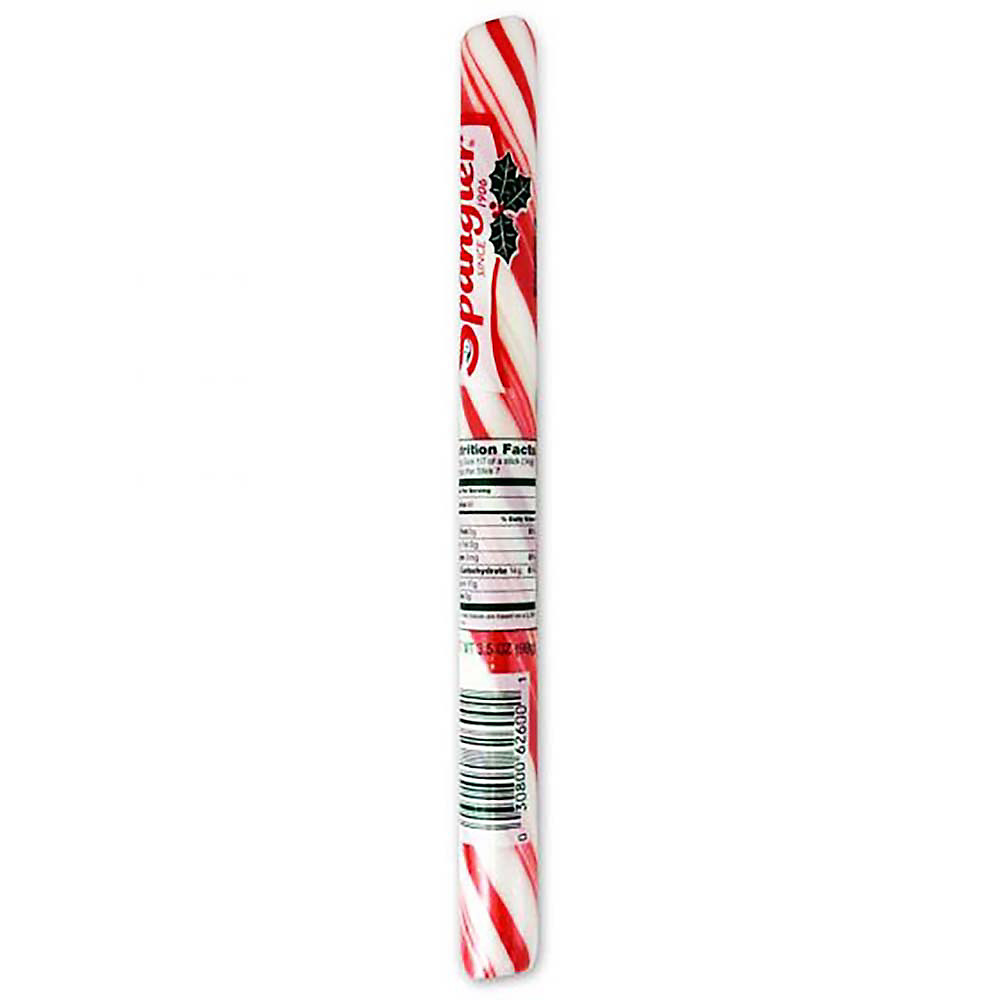 Calories in Spangler Holiday Jumbo Peppermint Candy Cane Stick, 3.5 oz