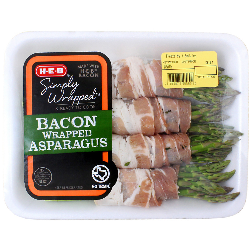 Calories in H-E-B Bacon Wrapped Asparagus, Avg. 0.5 lb