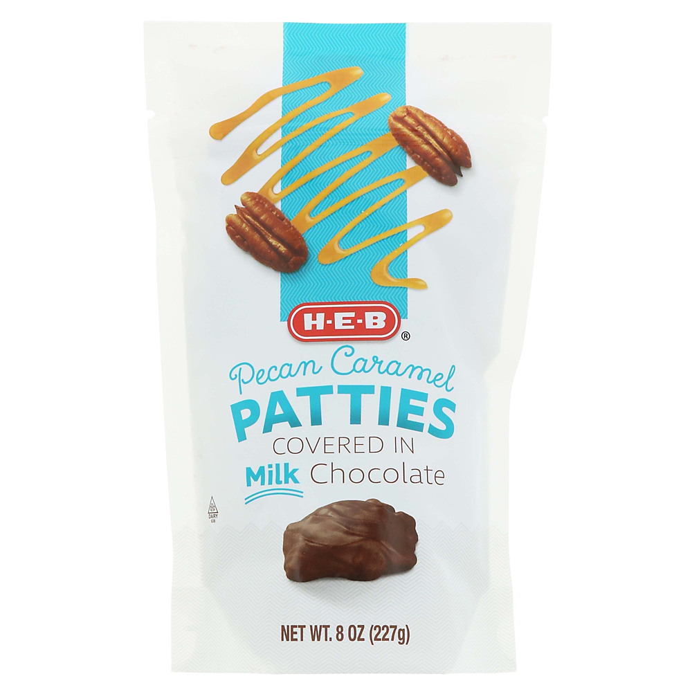 Calories in H-E-B Pecan Caramel Patty, 8 oz