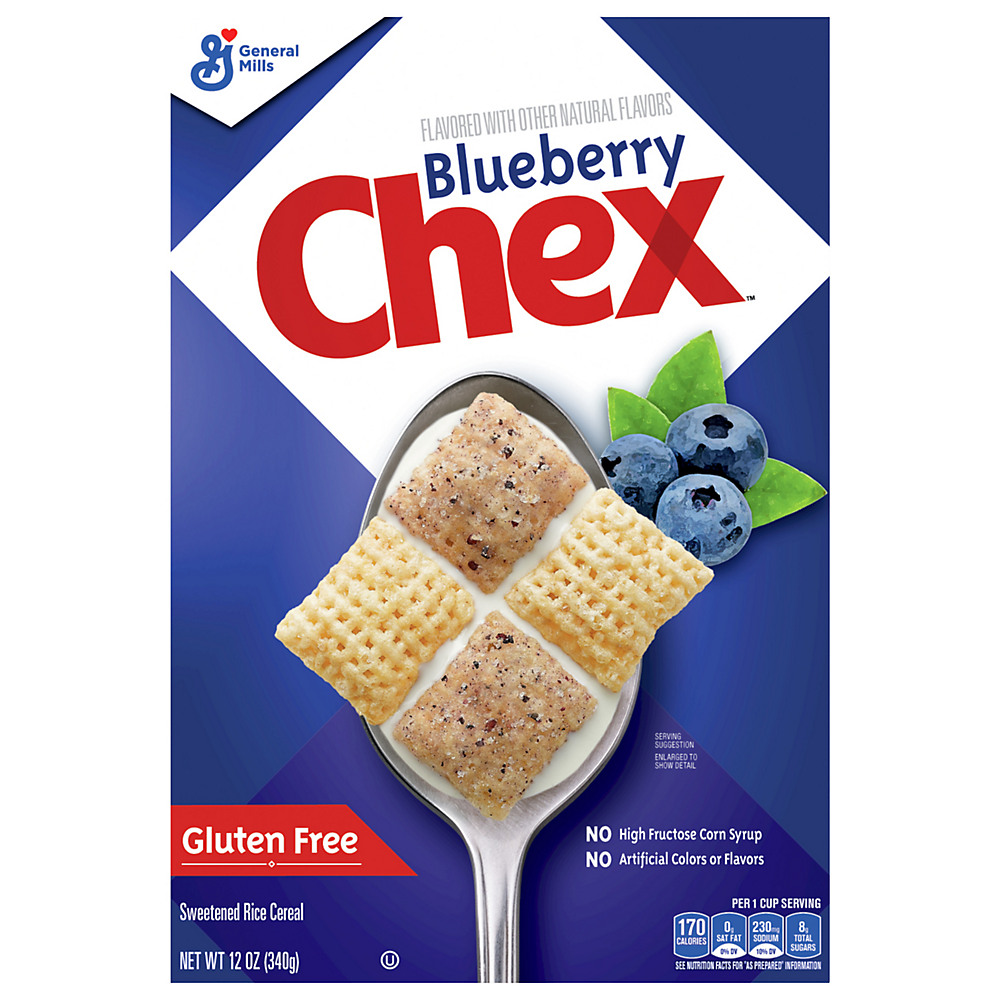 Calories in General Mills Chex Blueberry Cereal, 12 oz