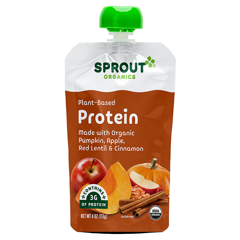 Calories in Sprout Stage 3 Pumpkin Apple Red Lentil with Cinnamon, 4 oz