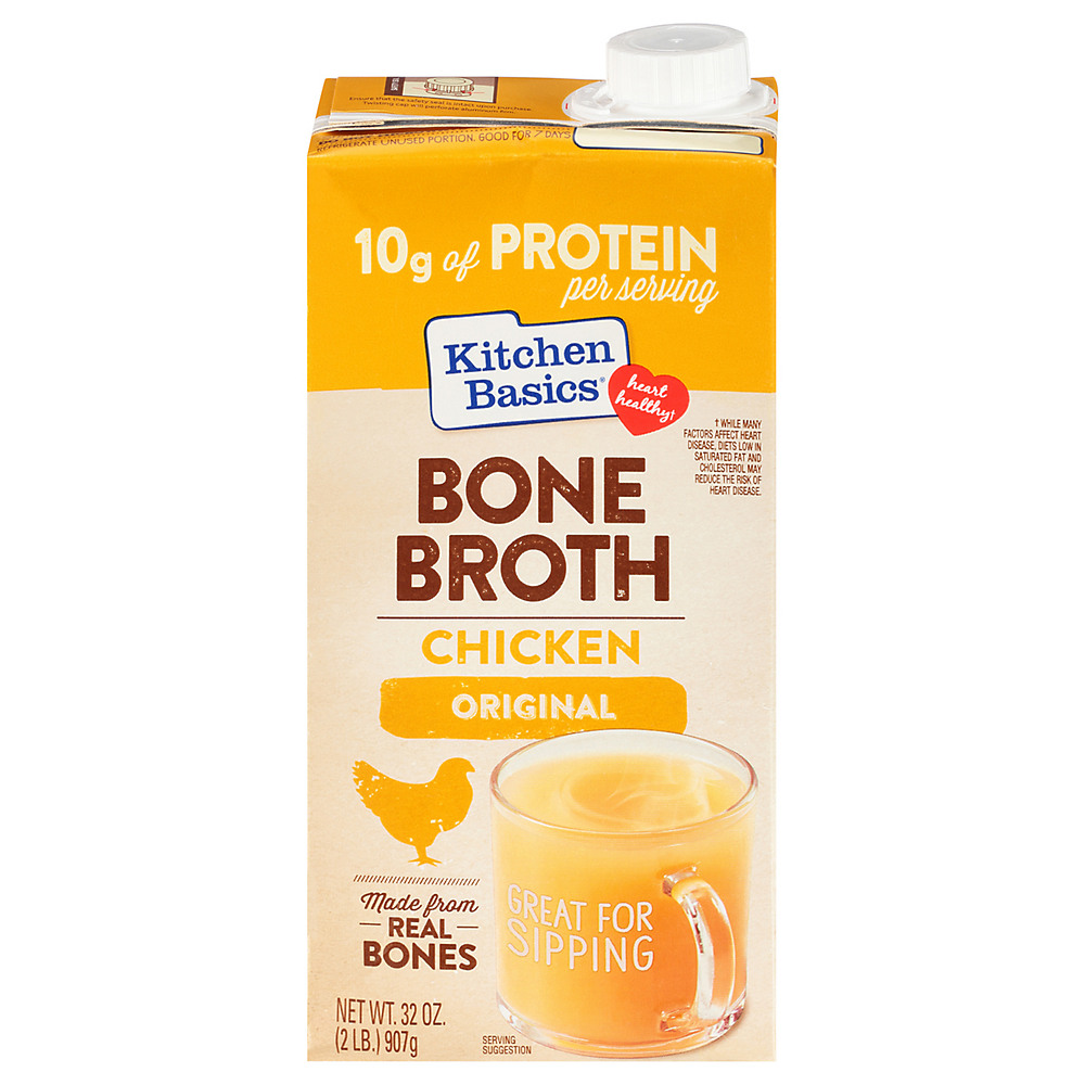 Calories in Kitchen Basics Original Chicken Bone Broth, 32 fl oz