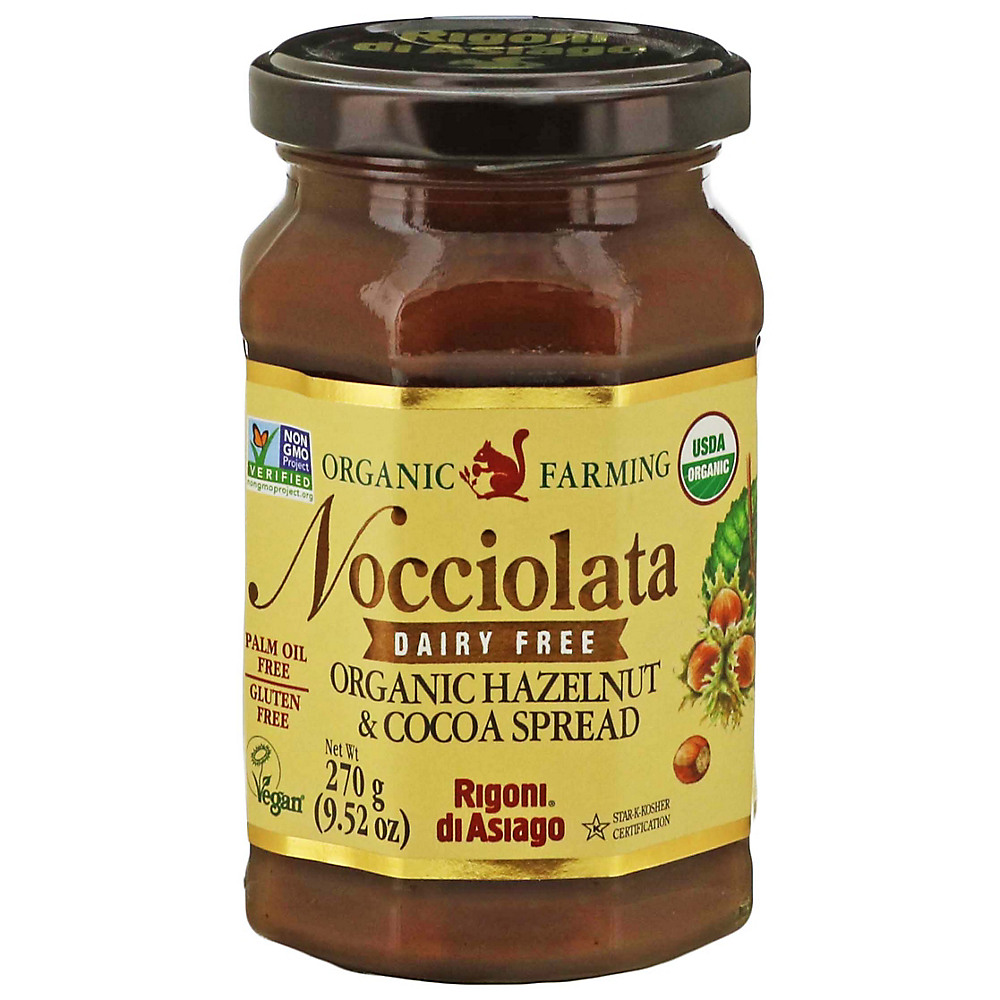 Calories in Rigoni di Asiago Nocciolata Organic Hazelnut & Cocoa Spread, 9.52 oz
