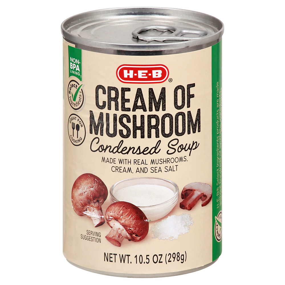 Calories in H-E-B Select Ingredients Cream of Mushroom Condensed Soup, 10.5 oz