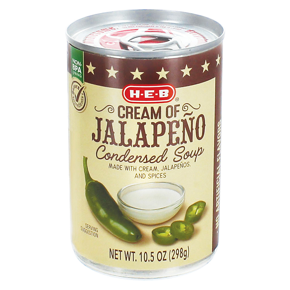 Calories in H-E-B Select Ingredients Cream of Jalapeno Condensed Soup, 10.5 oz