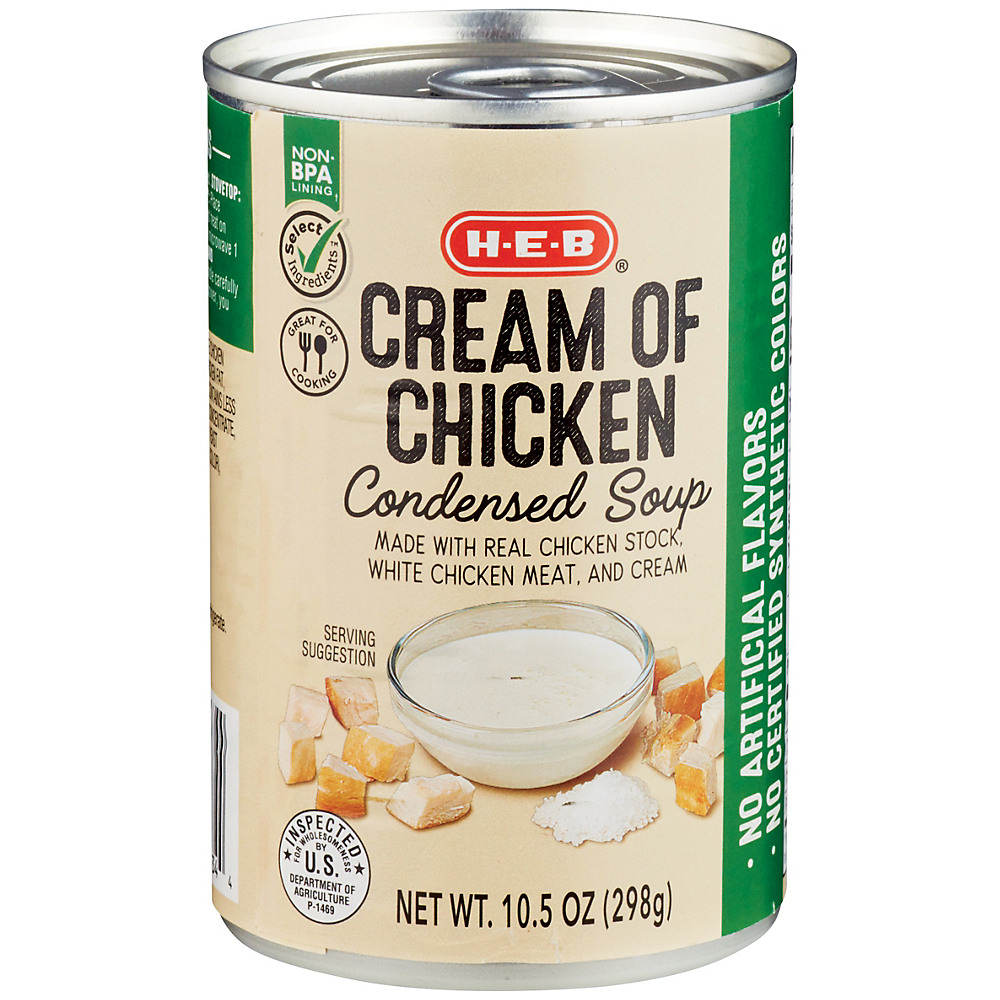 Calories in H-E-B Select Ingredients Cream of Chicken Condensed Soup, 10.5 oz