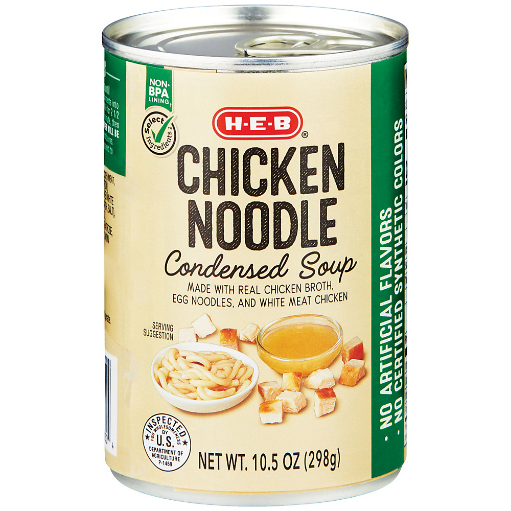 Calories in H-E-B Select Ingredients Chicken Noodle Condensed Soup, 10.5 oz