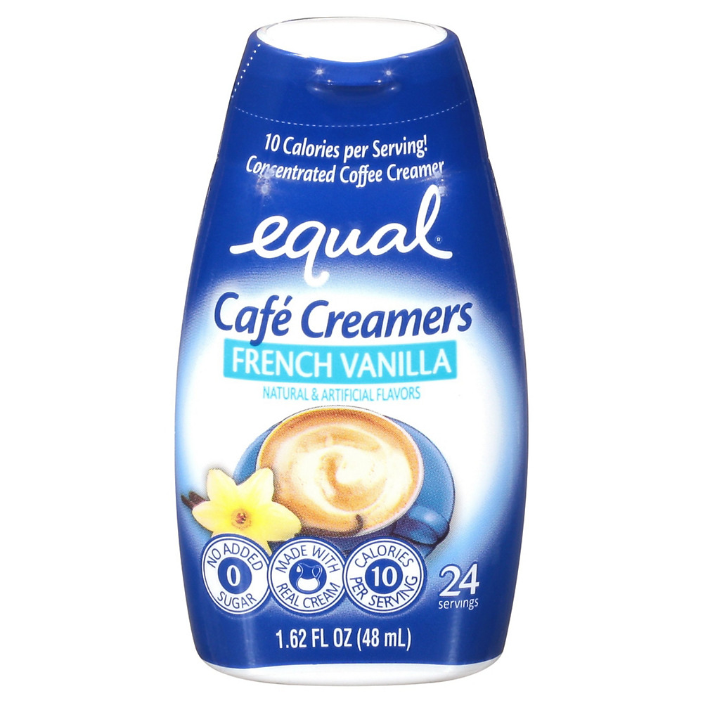 Calories in Equal Cafe Creamers French Vanilla Concentrated Liquid Coffee Creamer, 1.62 oz