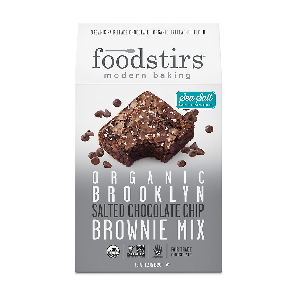 Calories in Foodstirs Modern Baking Organic Brooklyn Salted Chocolate Chip Brownie Mix, 16 oz