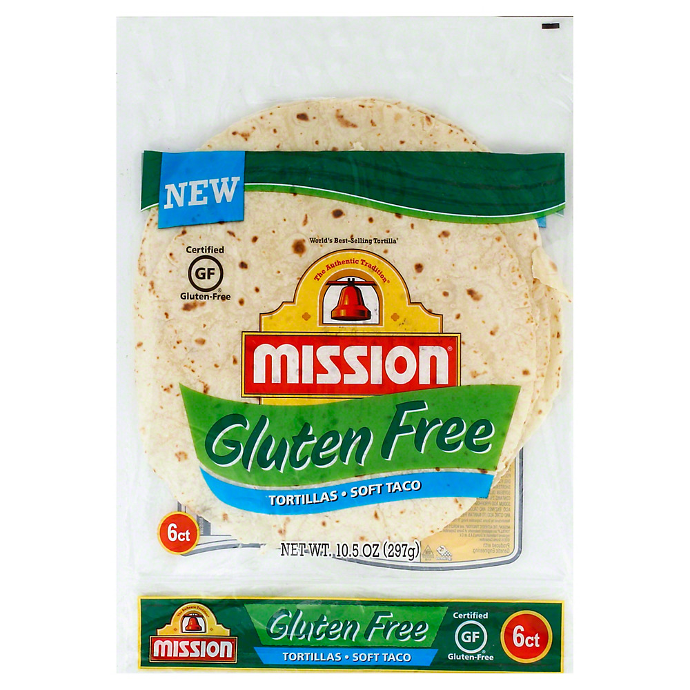 Calories in Mission Gluten Free Tortillas, 6 ct