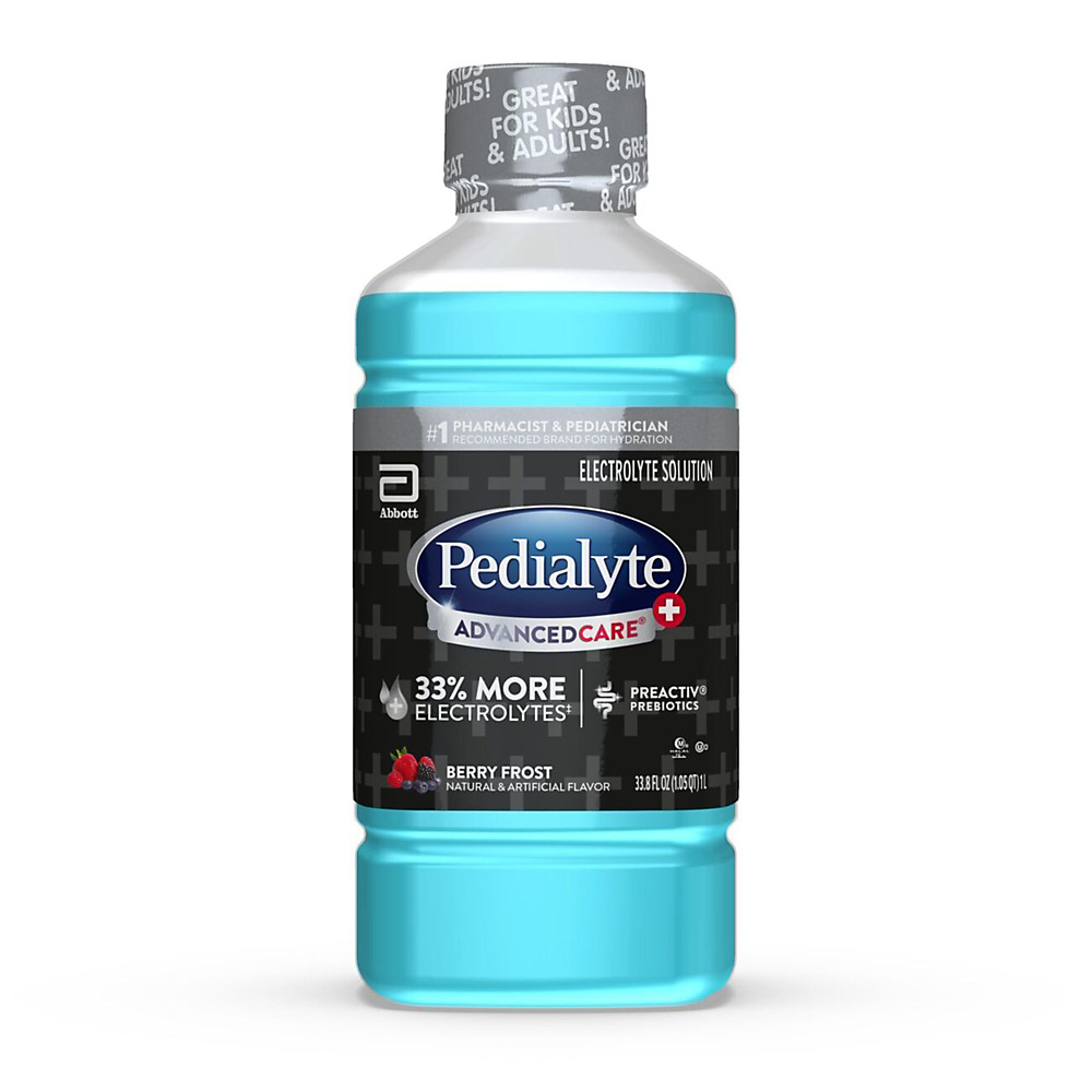 Calories in Pedialyte AdvancedCare Plus Ready-to-Drink Electrolyte Solution Berry Frost, 1.1 qt