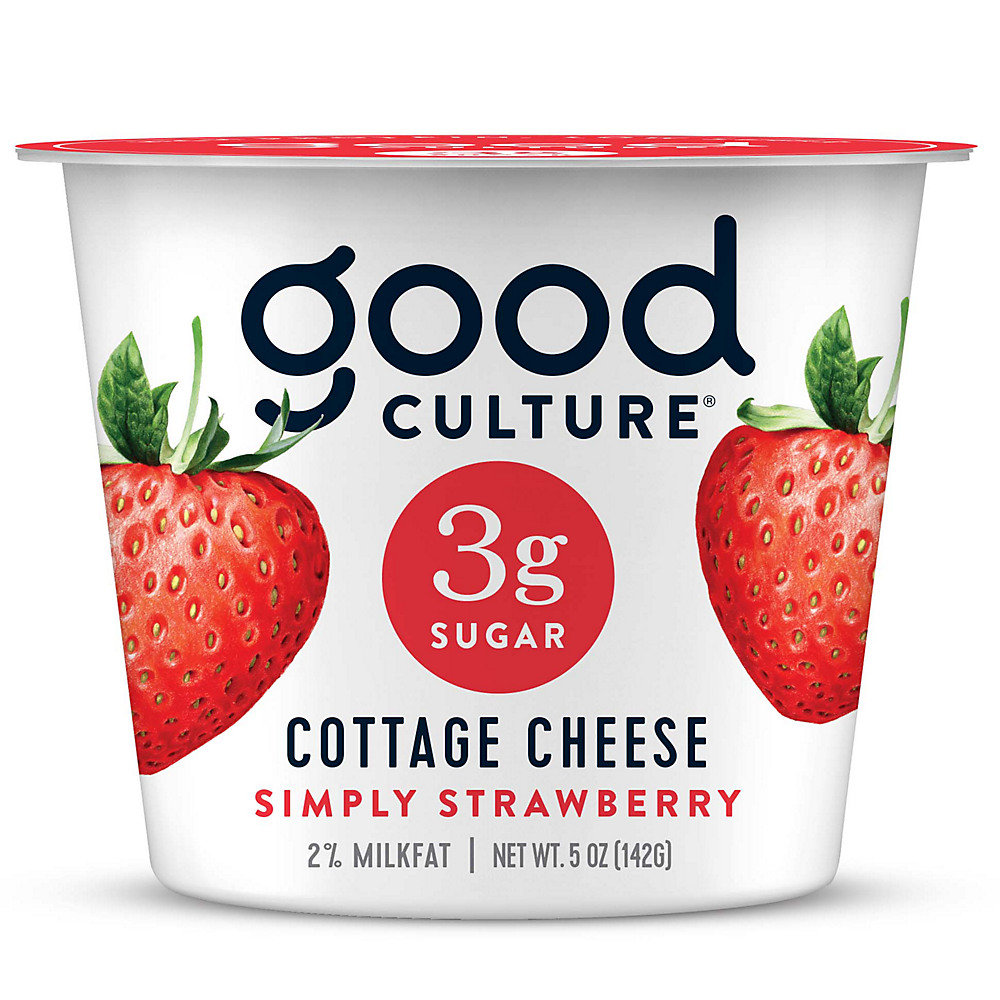 Calories in Good Culture 3G Sugar Strawberry Cottage Cheese, 5 oz