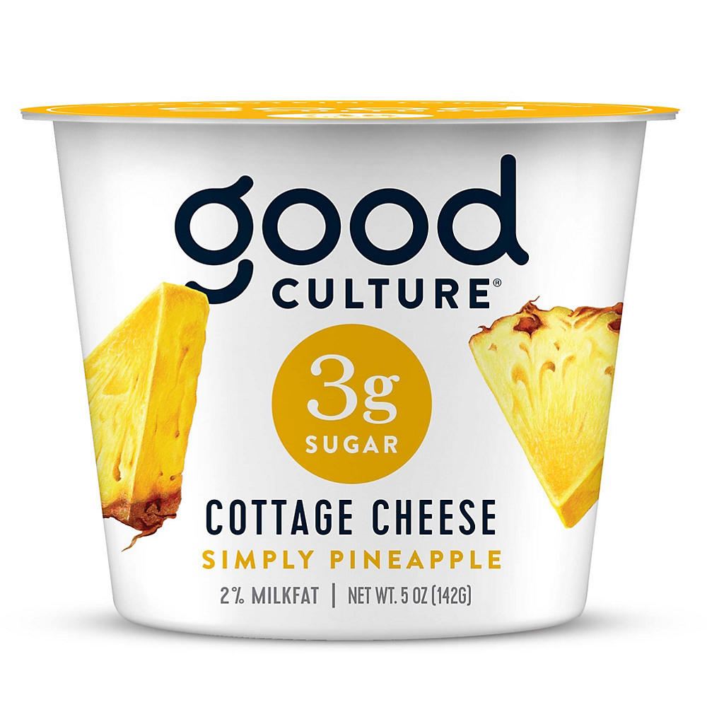 Calories in Good Culture 3G Sugar Pineapple Cottage Cheese, 5 oz