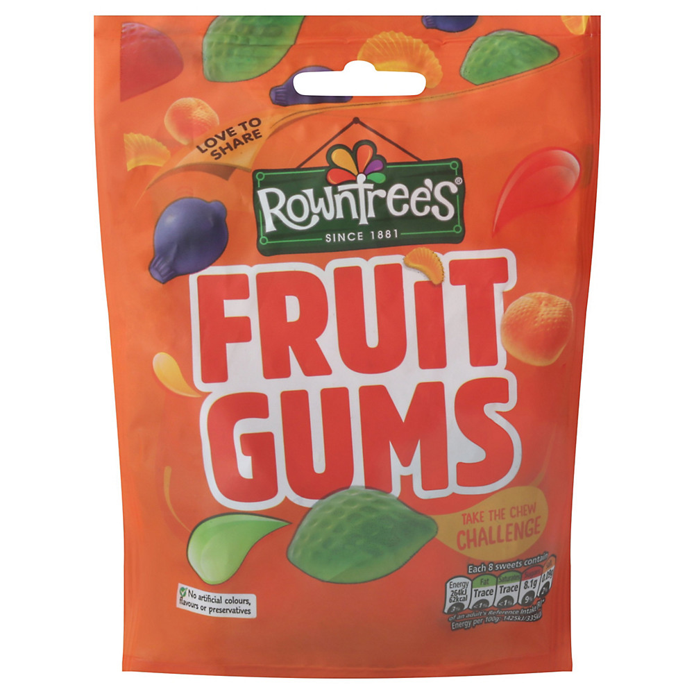 Calories in Rowntrees Fruit Gems, 5.29 oz