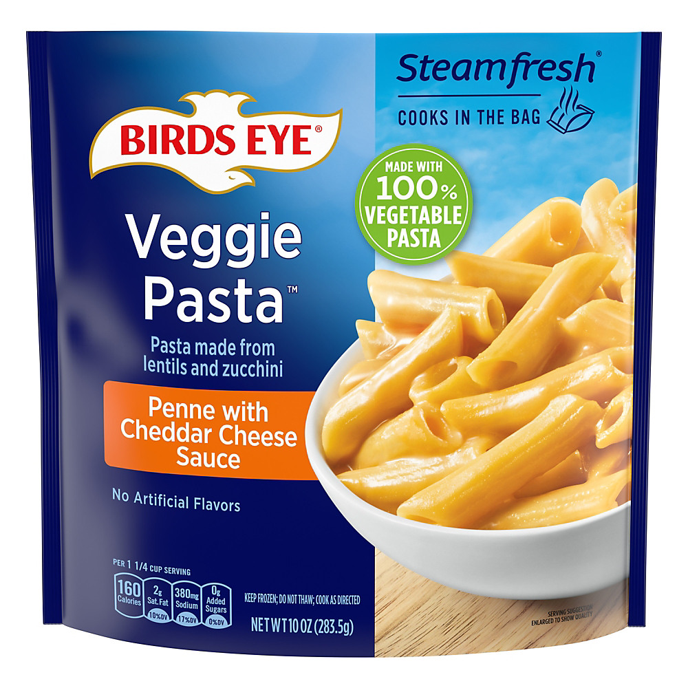 Calories in Birds Eye Steamfresh Veggie Made Zucchini Lentil Pasta Cheddar Sauce, 10 oz
