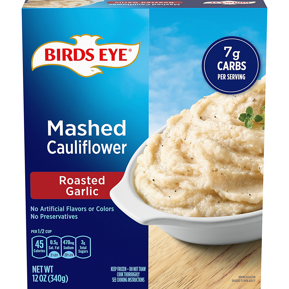Calories in Birds Eye Veggie Made Mashed Cauliflower Roasted Garlic, 12 oz