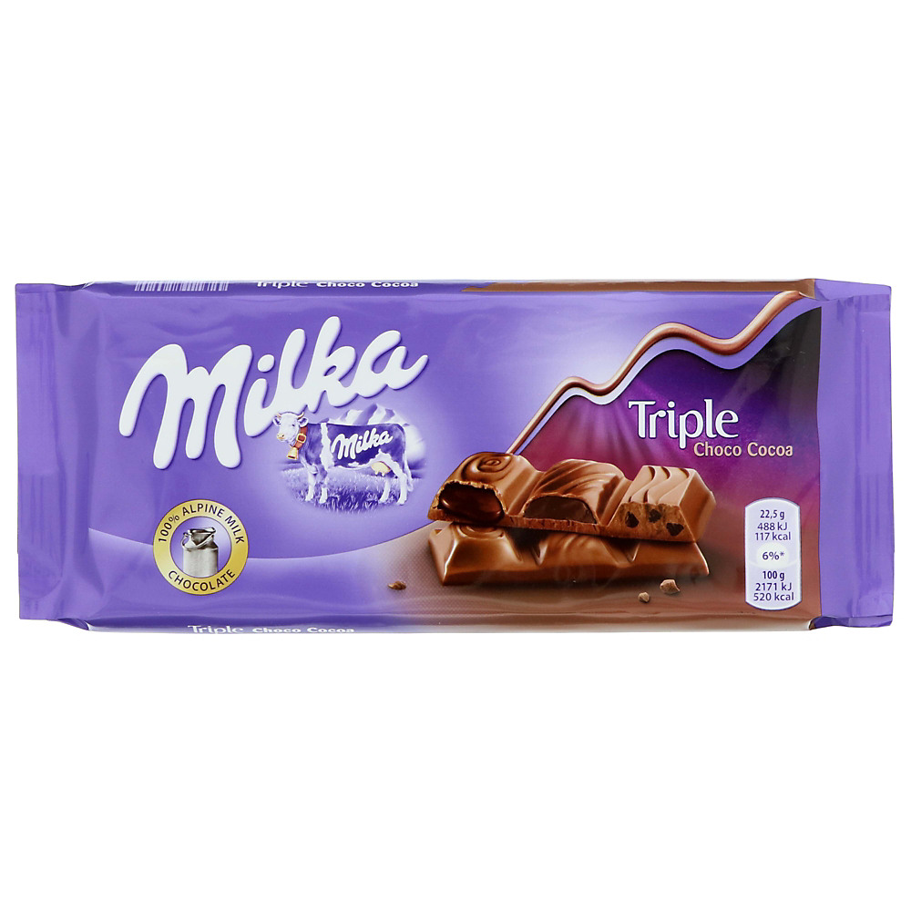 Calories in Milka Triple Choco Cocoa, 3.17 oz