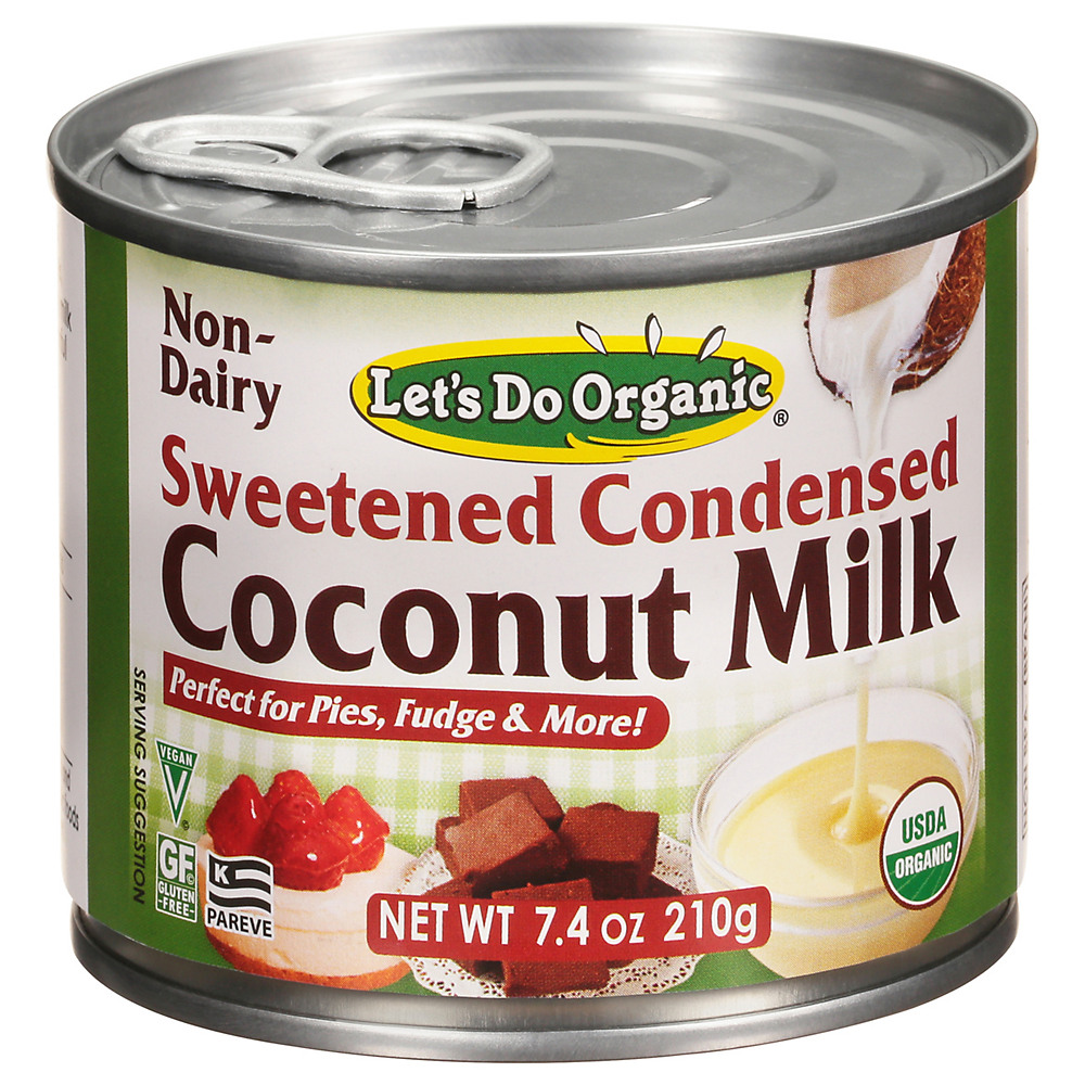Calories in Let's Do... Organic Sweetened Condensed Organic Coconut Milk, 7.4 oz