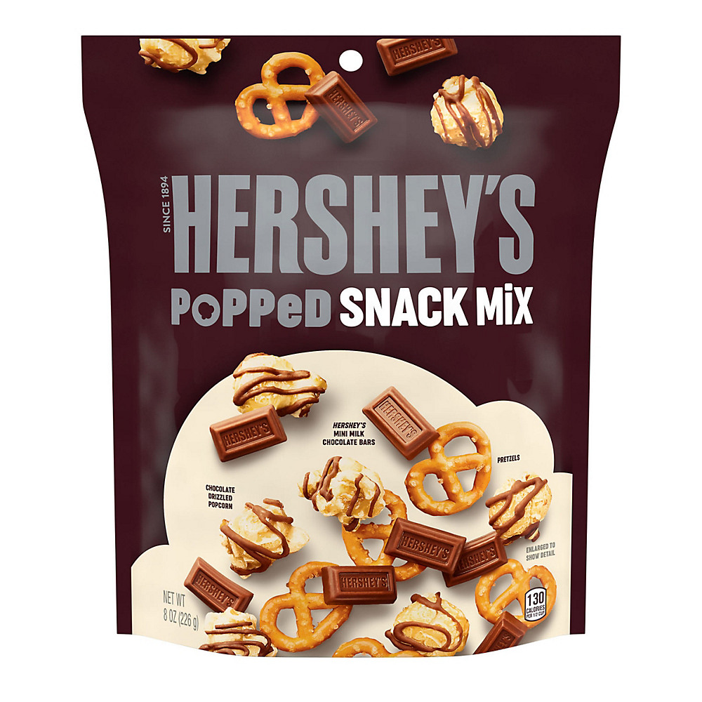 Calories in Hershey's Popped Snack Mix, 8 oz