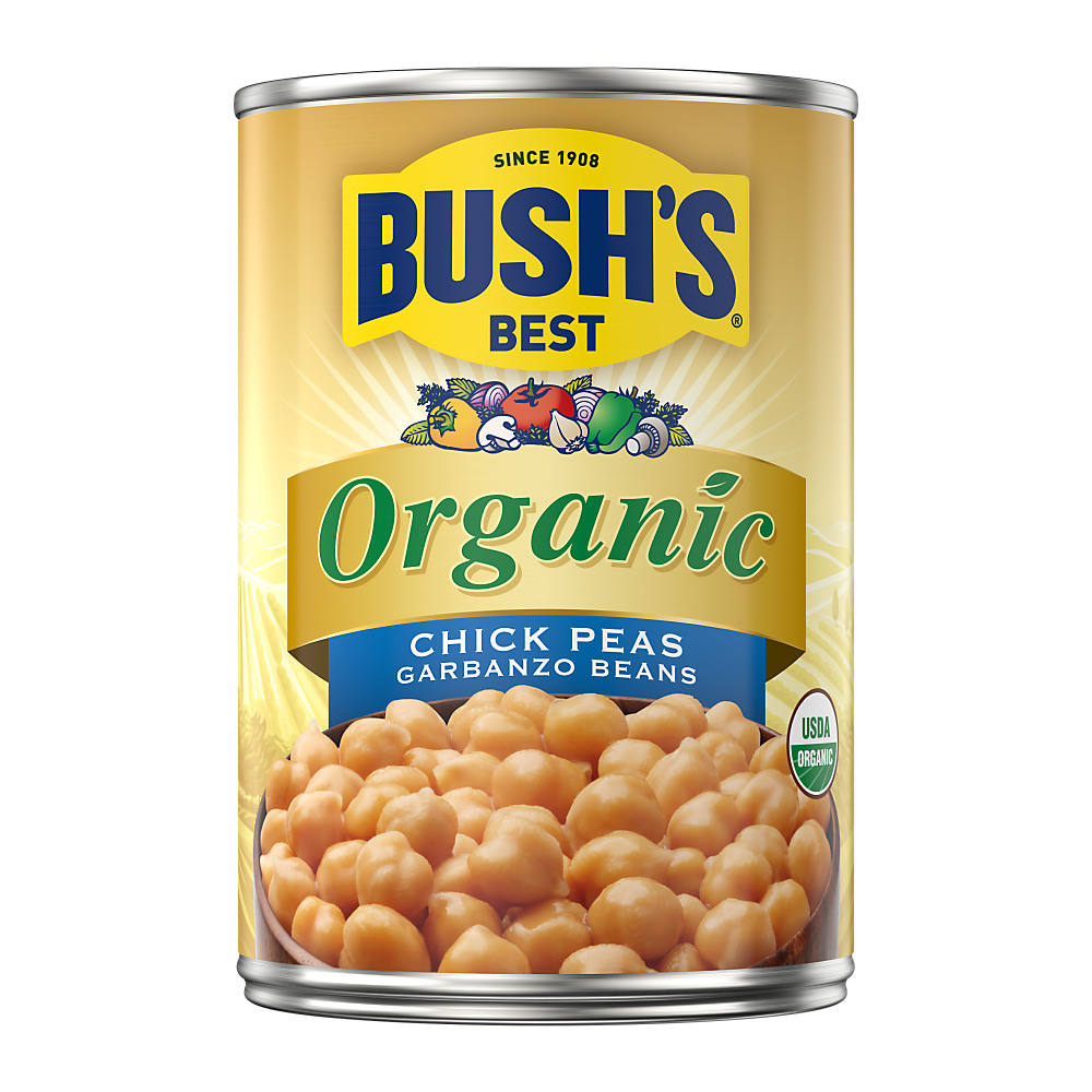 Calories in Bush's Best Organic Garbanzo Beans, 15 oz