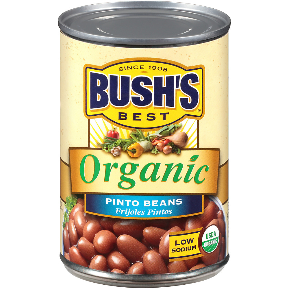 Calories in Bush's Best Organic Pinto Beans, 15 oz