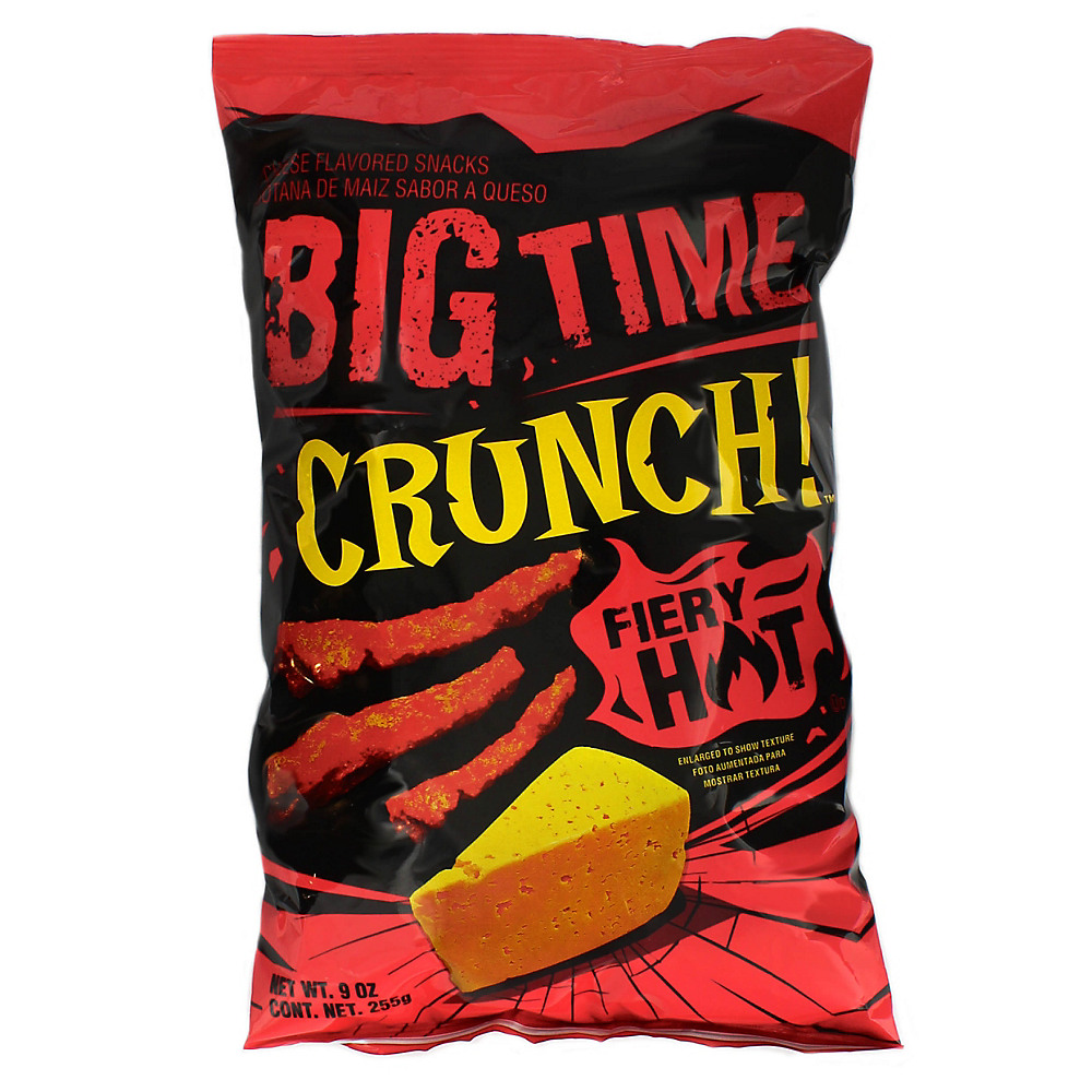 Calories in Big Time Crunch Fiery Hot Cheese Snacks, 9 oz