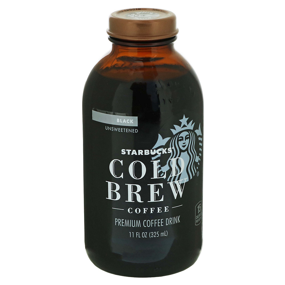 Calories in Starbucks Cold Brew Black Unsweetened Coffee, 11 oz