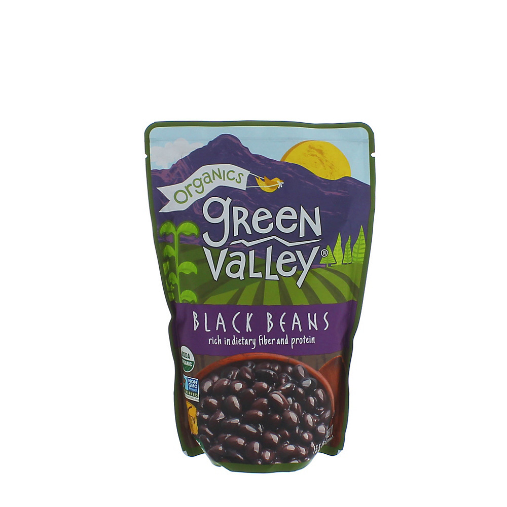 Calories in Green Valley Organics Black Beans, 15.5 oz
