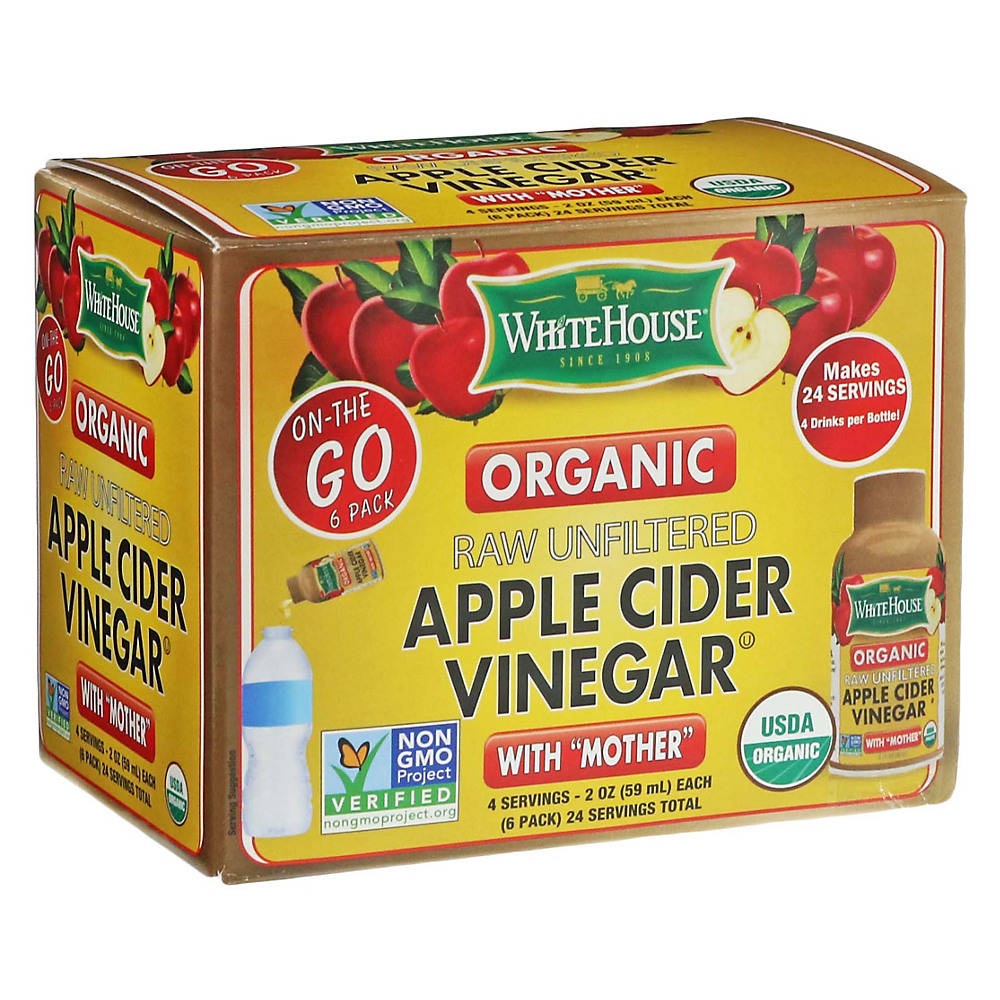 Calories in White House Organic On The Go Raw Apple Cider Vinegar, 6 ct