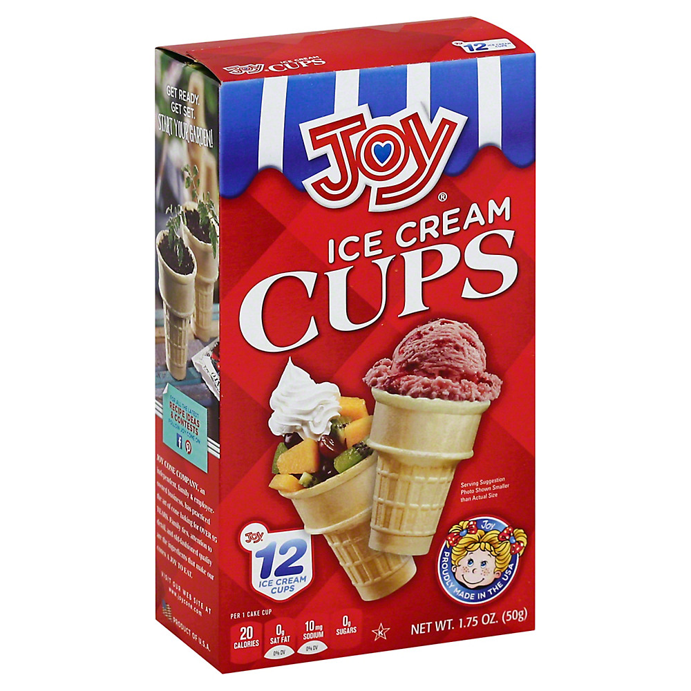 Calories in Joy Ice Cream Cups, 12 ct