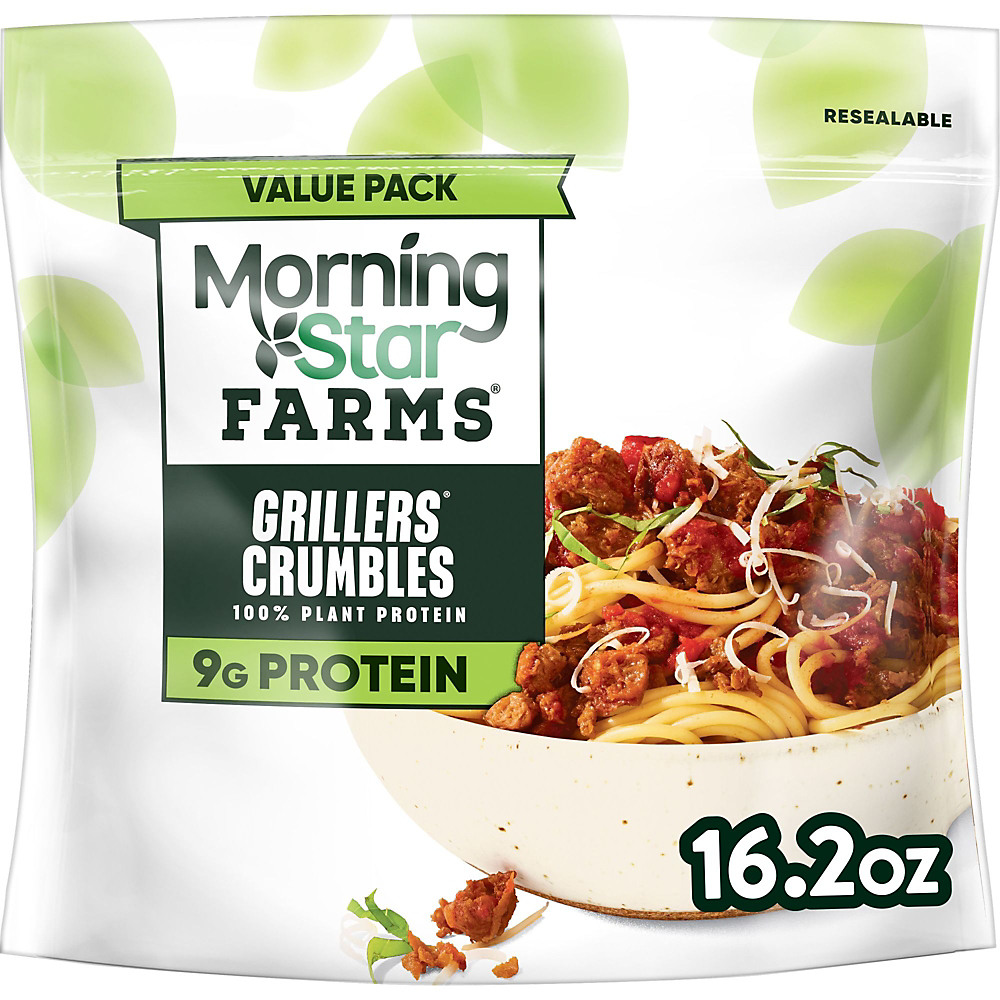 Calories in MorningStar Farms Meal Starters Veggie Grillers Crumbles , 16.2 oz