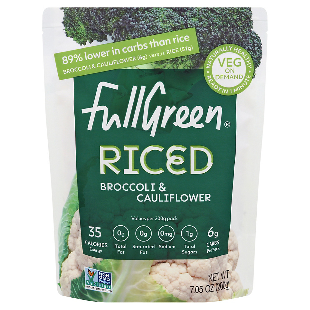 Calories in Full Green Riced Cauliflower & Broccoli, 7.05 oz