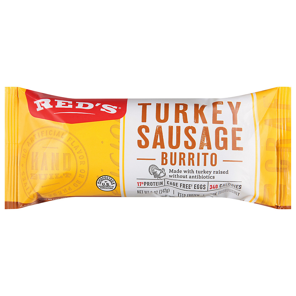 Calories in Red's Turkey Sausage Egg & Cheese Burrito, 5 oz