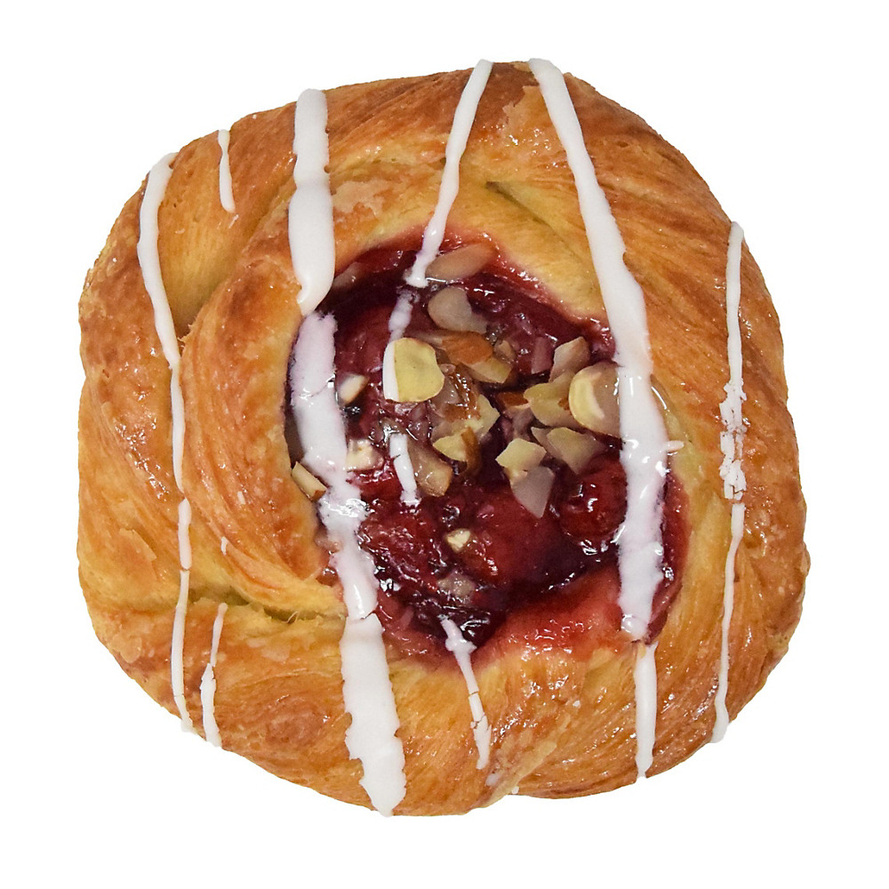 Calories in H-E-B Bakery Cherry Almond Danish Twist, Each