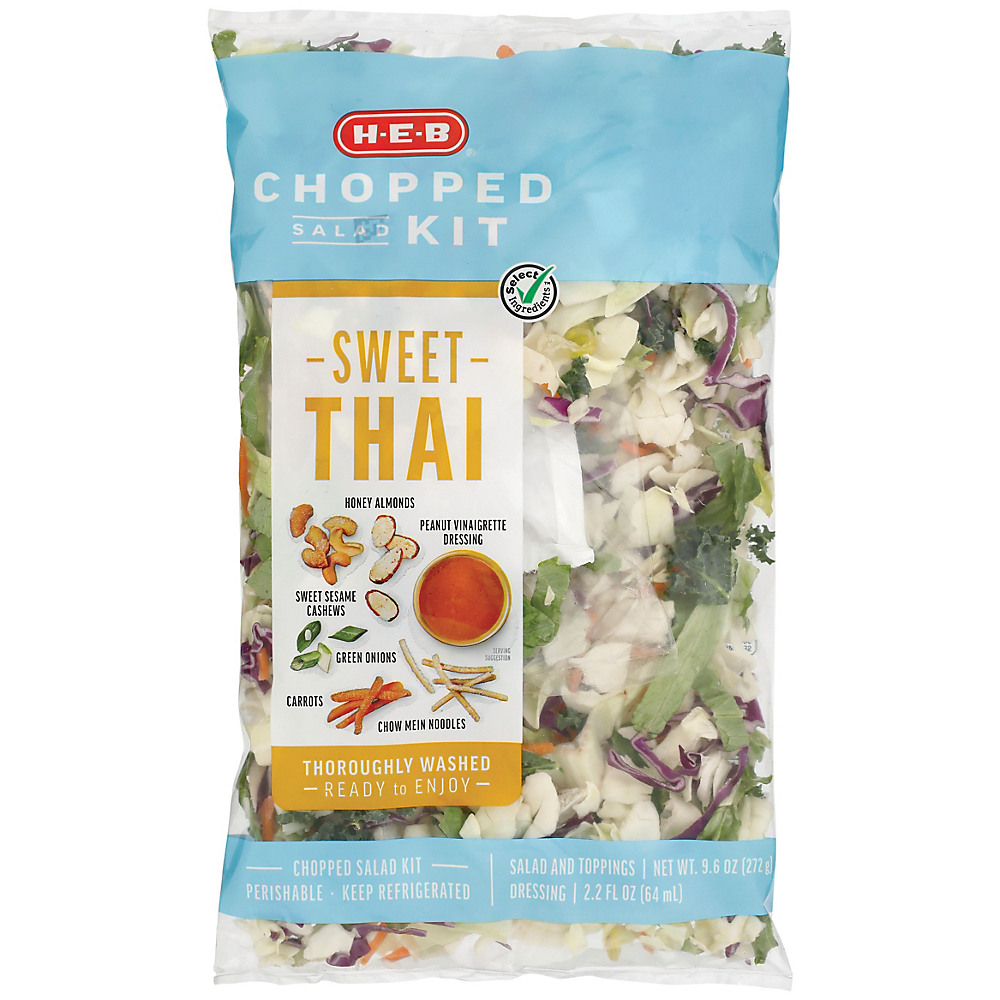 Calories in H-E-B Select Ingredients Sweet Thai Chopped Salad Kit, 12.1 oz