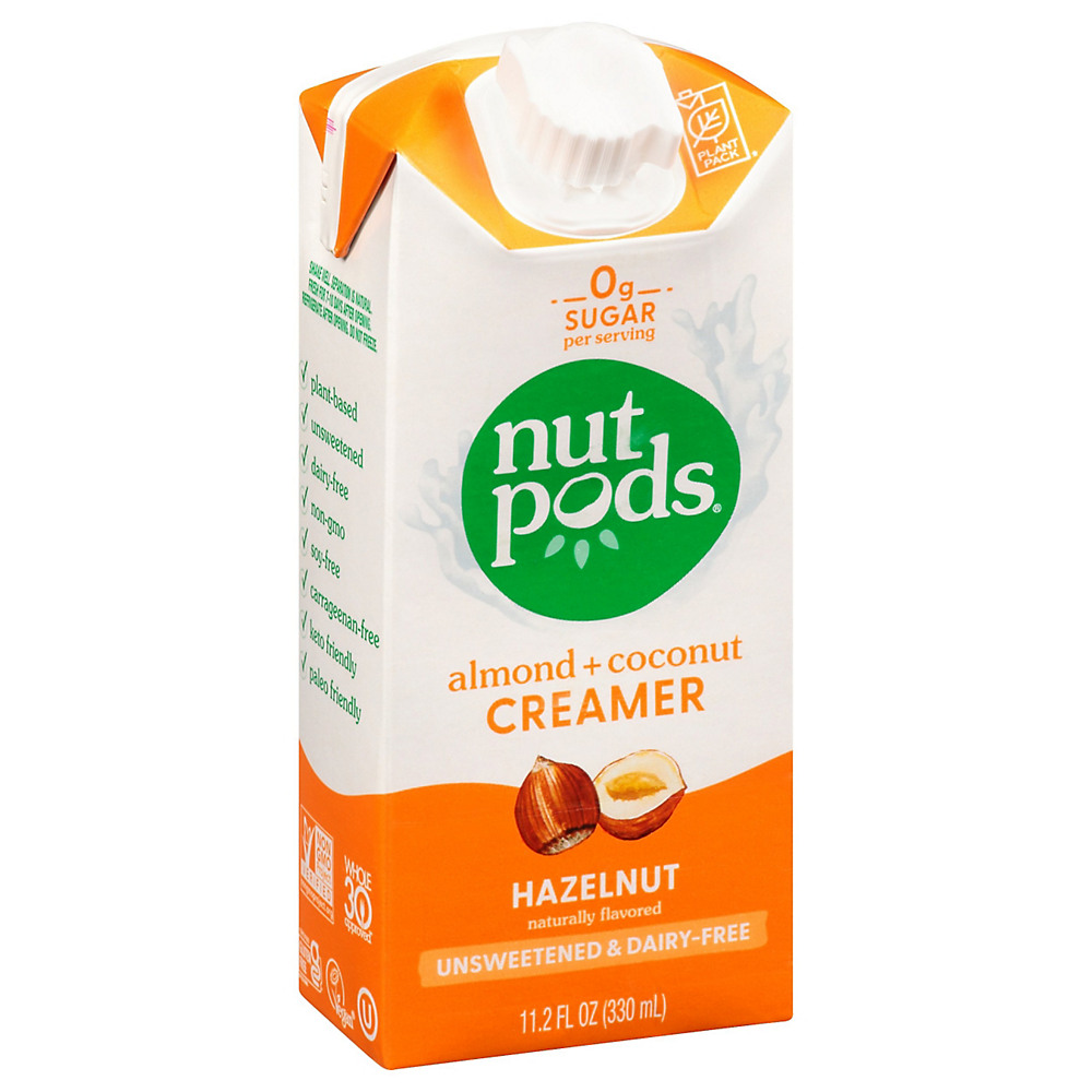 Calories in Nutpods Hazelnut Dairy Free Liquid Coffee Creamer, 11.2 oz