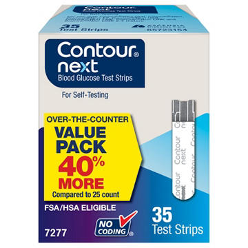 Contour Next Blood Glucose Test Strips, 35 ct