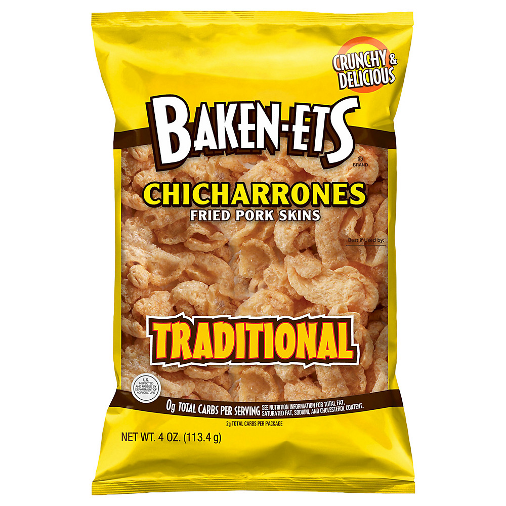 Calories in Baken-Ets Chicharrones Traditional Fried Pork Skins, 4 oz