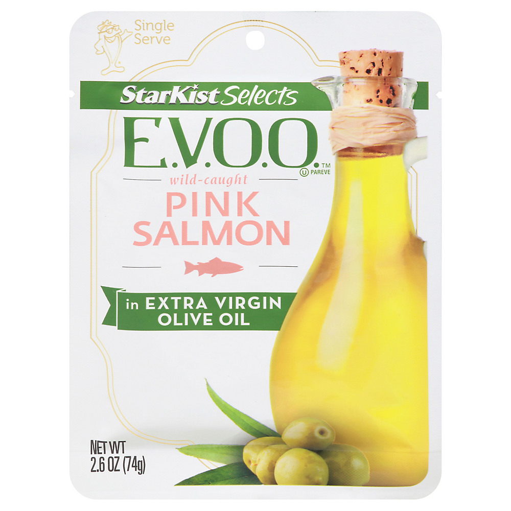 Calories in StarKist Selects Wild Caught Pink Salmon in Extra Virgin Olive Oil Pouch, 2.6 oz